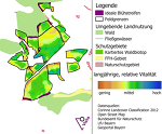 (c) BayWa: Blühstreifen Satellitengenau (c) BayWa: Blühstreifen Satellitengenau