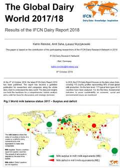 IFCN Dairy Report 2018: The Global Dairy
- World 2017/18